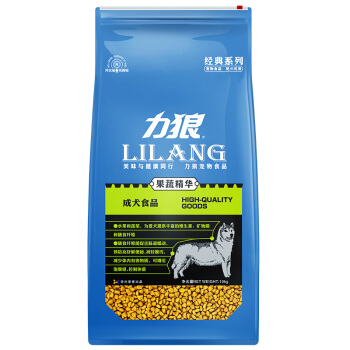 LILANG 力狼 通用成犬牛肉味 狗粮 10kg 139.6元