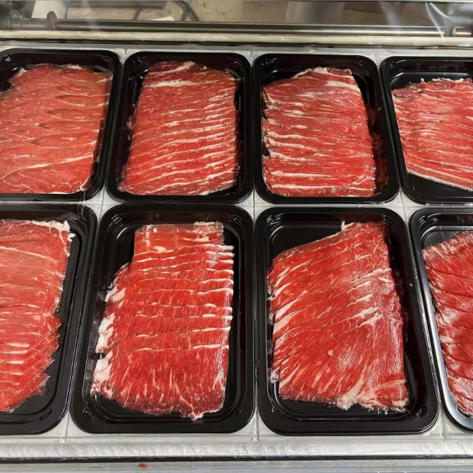 粒司 新鲜 烤肉 涮火锅食材 和牛M5 原切牛肉片200g/盒*5盒（新年全店商品促
