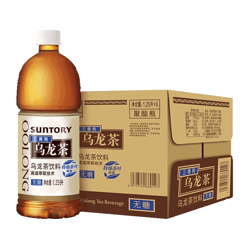 88VIP：SUNTORY 三得利 无糖乌龙茶 1.25L*2瓶 16.72元