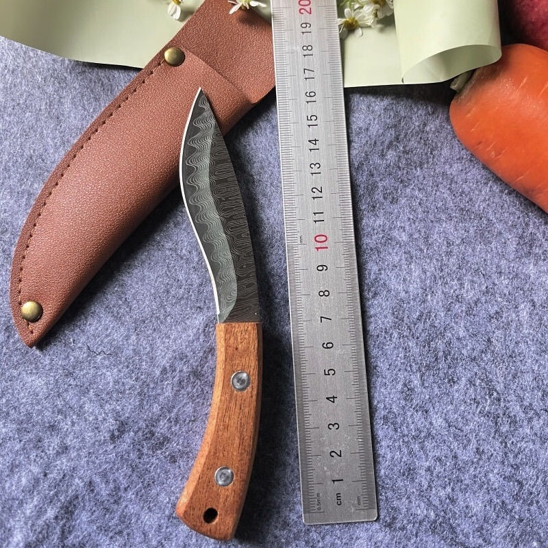 溥畔 蒙式大马士革纹复刻小刀 9.9元