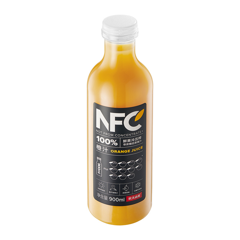 88VIP：农夫山泉 NFC100%橙汁900ml*1瓶 18.9元