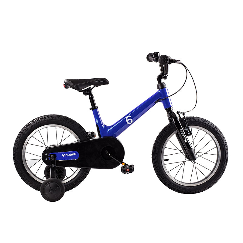 CUBHO 儿童自行车16寸橡胶充气轮脚踏车4-6-8岁小孩生日礼物单车 紫蓝 999.5元