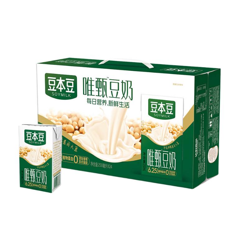 豆本豆 唯甄原味豆奶250ml*24盒礼盒装 26.1元