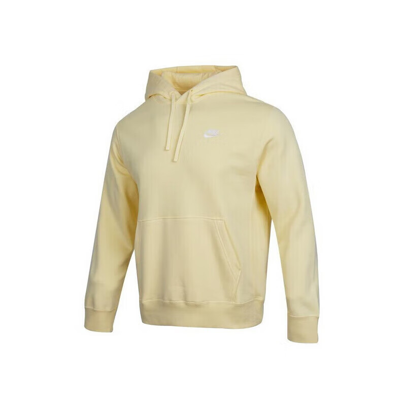 NIKE 耐克 男子套头衫AS M NSW CLUB HOODIE运动服BV2655-744黄色2XL码 179.55元