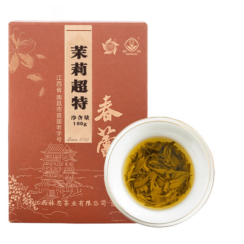 CHUNLEI 春蕾 茉莉花茶 茉莉超特100g 11.25元（需用券）