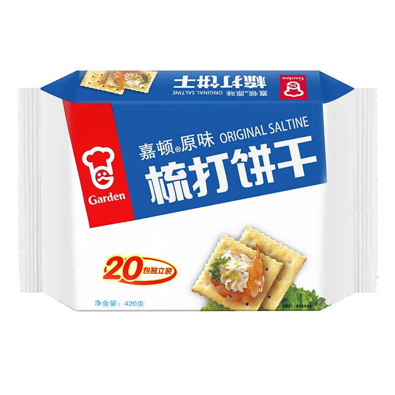 嘉顿 梳打饼干 原味 420g 11.04元