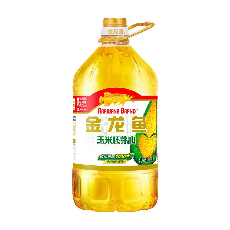 金龙鱼 玉米油4L/桶 优质胚芽压榨 食用油 非转基因 家用桶装 ￥42.4