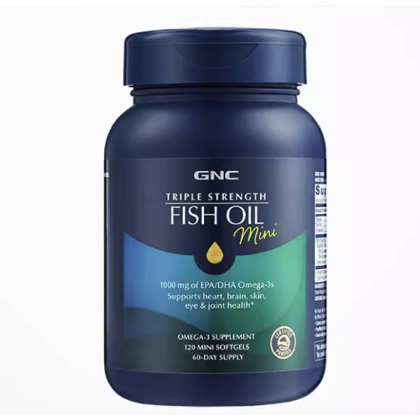 GNC 健安喜 深海鱼鱼油软胶囊omega3 120粒 94.24元（需用券）