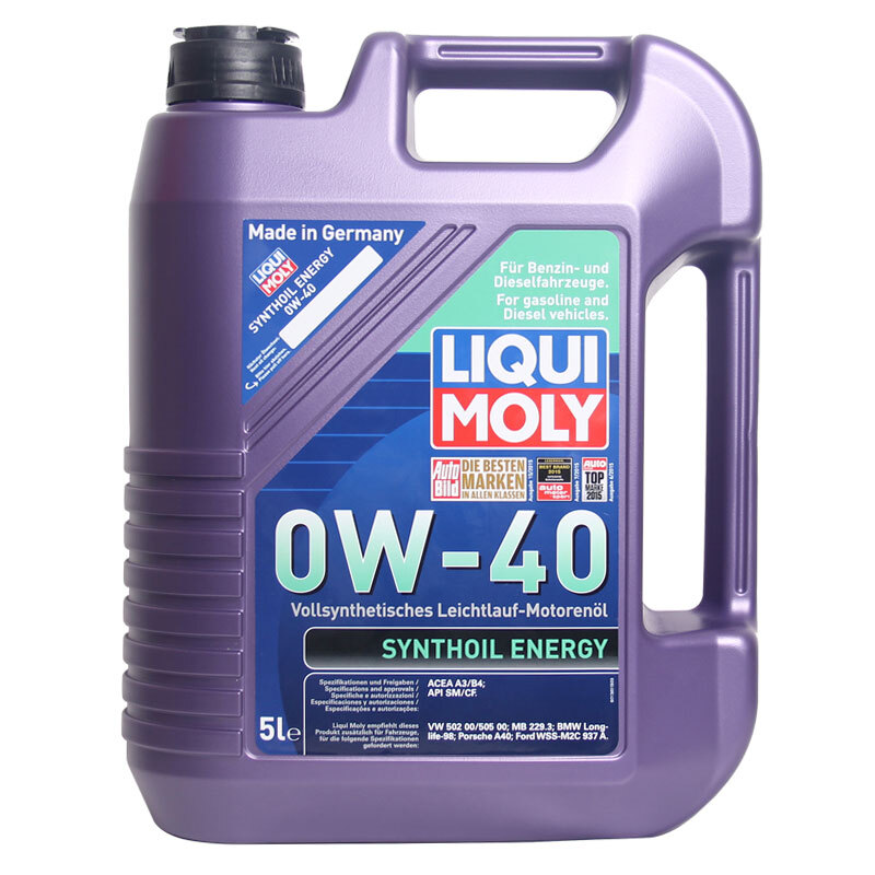 LIQUI MOLY 力魔 旗舰系列 0W-40 SN级 能量型PAO类全合成基础油 5L 459.55元