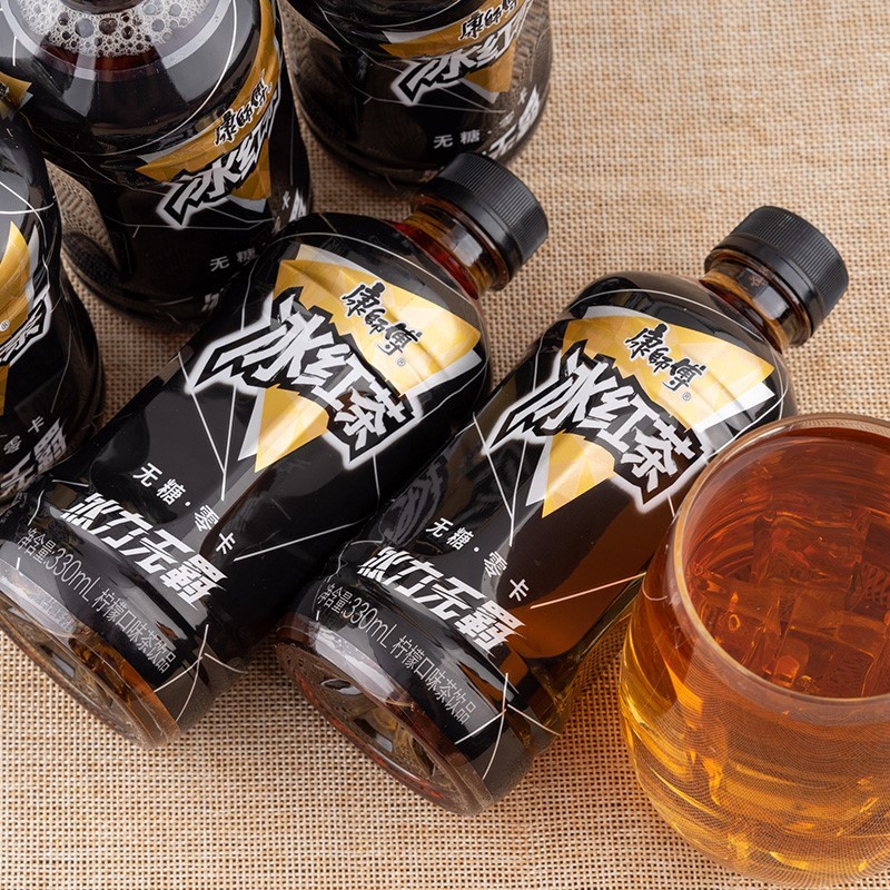 康师傅无糖冰红茶饮料330ml6瓶94元包邮
