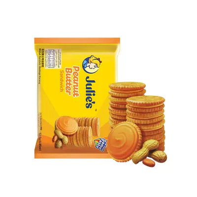 茱蒂丝 Julie's 花生酱夹心饼干 15g*10袋 拍2件 19.66元(合9.83元/件)