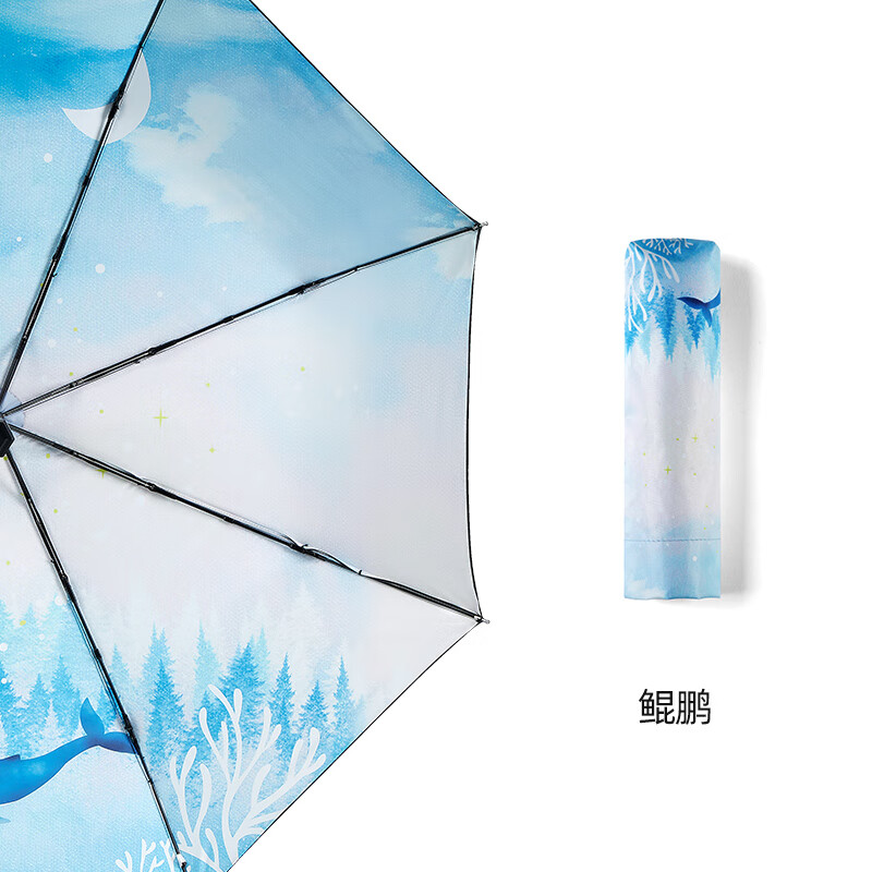 PLUS会员：Hong Ye 红叶 upf50+遮阳伞 晴雨两用伞 拍1赠1 共2把 39.26元包邮（合19.63元/件）