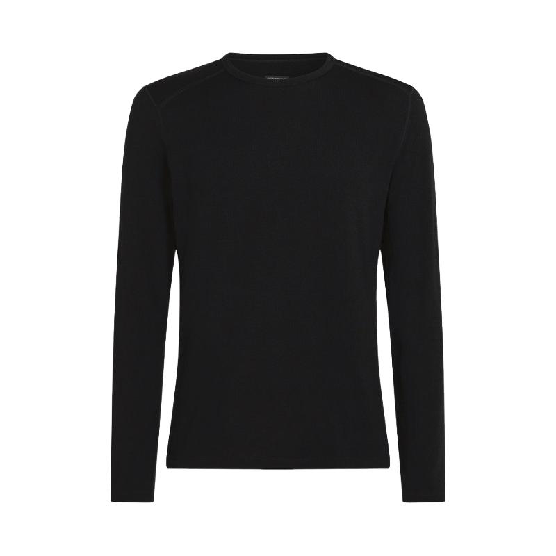 icebreaker 美利奴羊毛男260Tech可机洗户外运动滑雪保暖内层长裤柔软亲肤 001黑