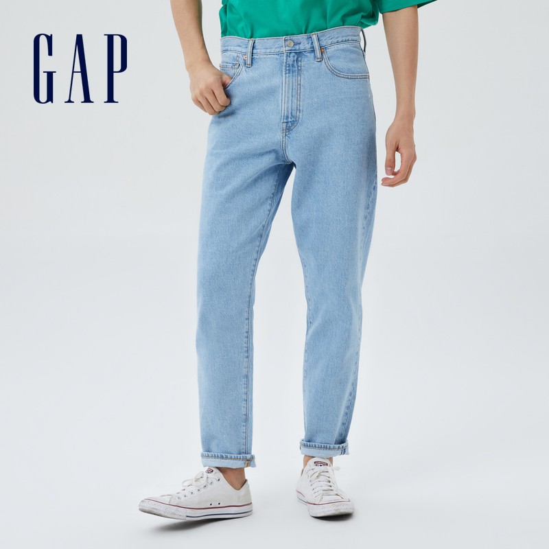 Gap 男装复古浅色基本款牛仔裤 819663 107元