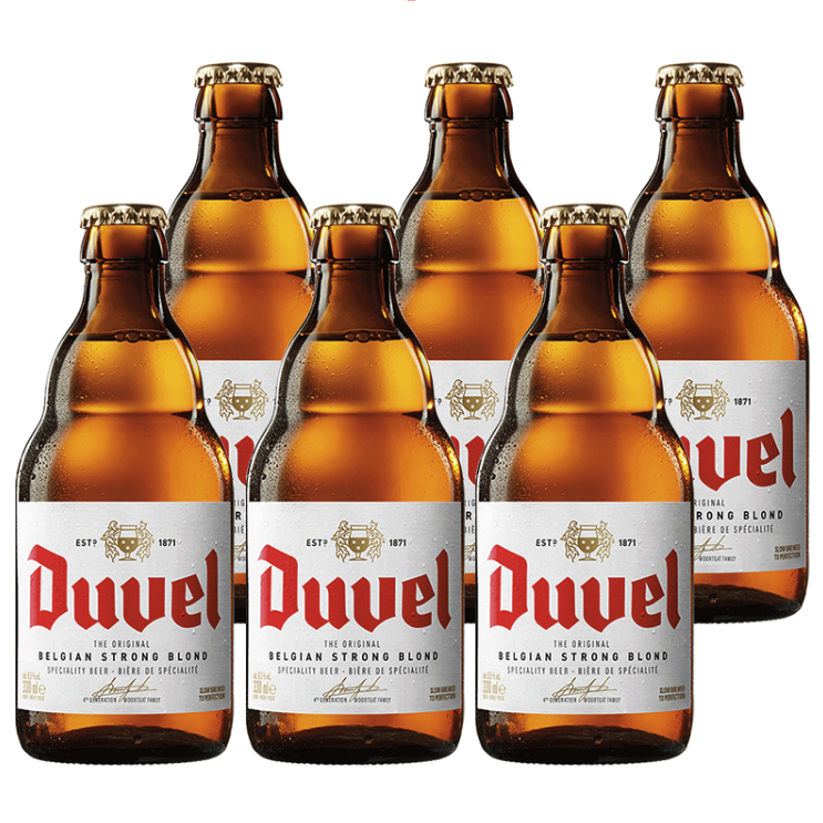 Duvel 督威 精酿啤酒 黄金艾尔 比利时原瓶进口 330mL 6瓶 66元（需买3件，需用