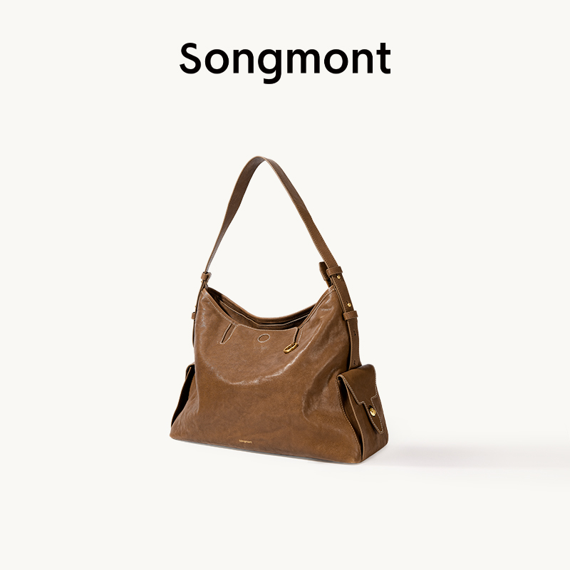 88VIP：崧 【圣诞礼物】山下有松循迹hobo包植鞣牛皮单肩斜挎软包 2070元