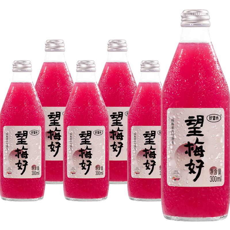 好望水 果汁望梅好气泡水饮料 300ml*6瓶 ￥26.4