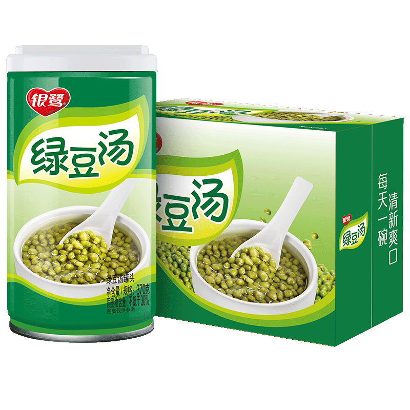 银鹭 绿豆汤 370g*12罐 礼盒装 29.9元