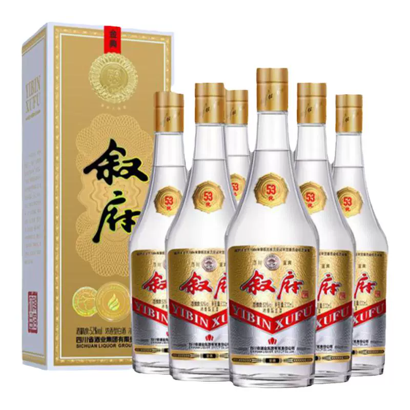 XUFU 叙府 大曲金典52度500ml*6 ￥336.92