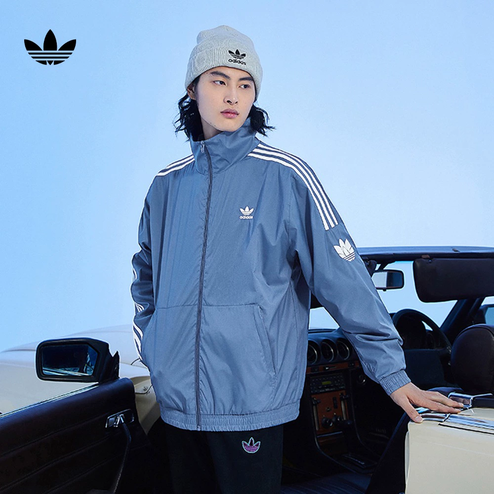 休闲简约田径运动立领夹克外套男装adidas阿迪达斯官方三叶草 ￥359.77