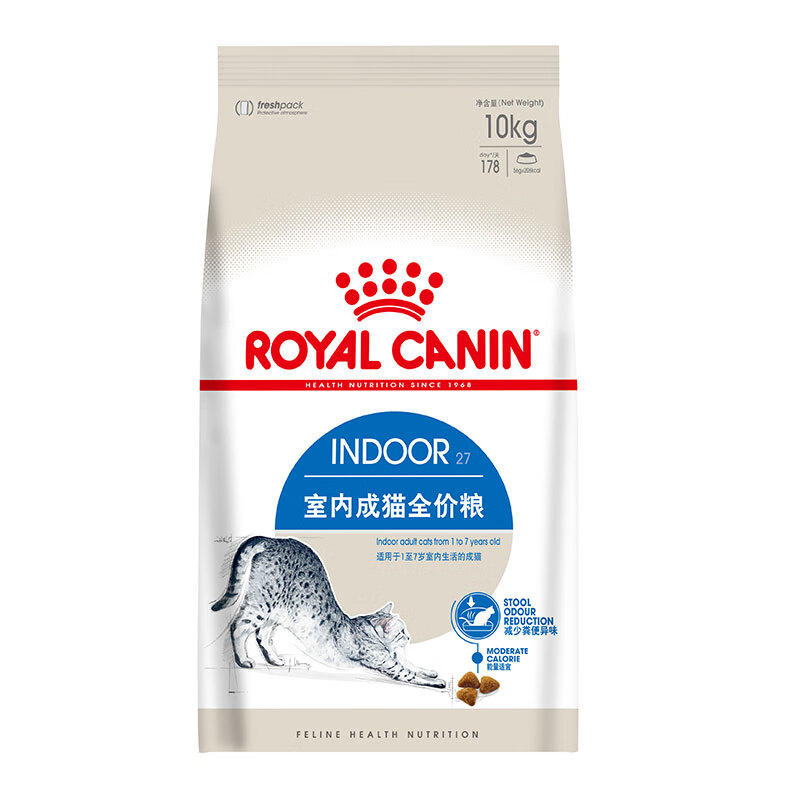 ROYAL CANIN 皇家 I27室内成猫猫粮 10kg 390.75元（双重优惠）