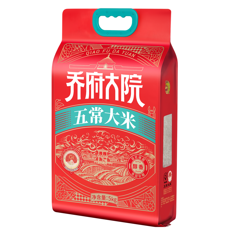 金福乔府大院 稻花香五常大米 5kg GB/T19266 103.5元