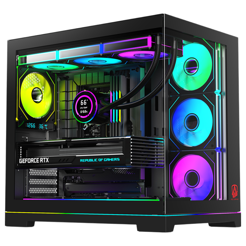 AMD 海景房电脑主机（锐龙 R7 9800X3D、RX9070XT、16GB、1TB） 11049元