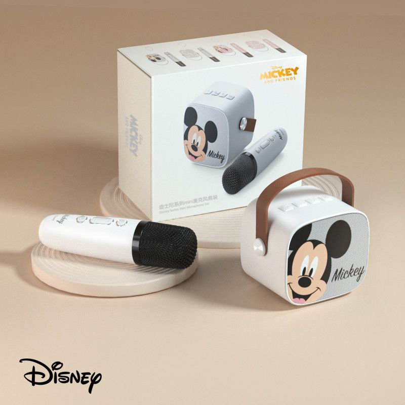 Disney 迪士尼 正版授权无线蓝牙音响卡拉OK自带话筒k歌神器Type-c充电 138.29元