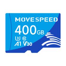 PLUS会员：MOVE SPEED 移速 YSTFT300 MicroSD存储卡 400GB（V30、U3、A2） 122.26元