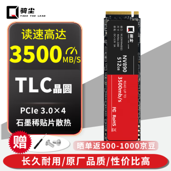 骑尘 M.2 NVMe 固态硬盘 512GB PCIe3.0X4 ￥145