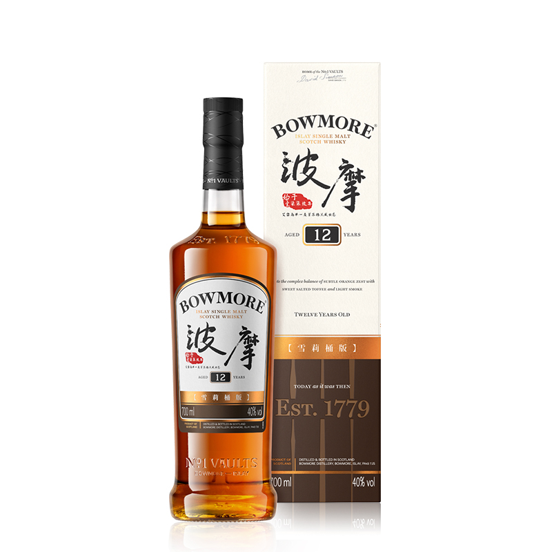 BOWMORE 波摩 雪莉桶版 12年 单一麦芽苏格兰威士忌 40%vol 700ml 288元（需用券）