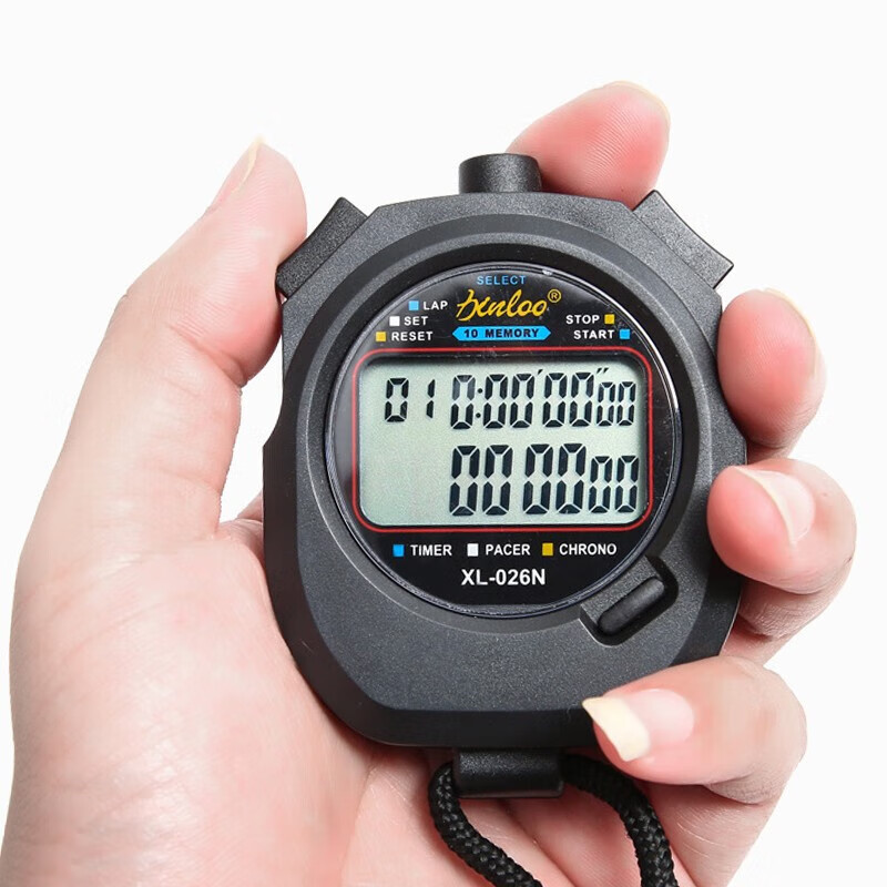 GEDUN 戈顿 秒表计时器 电子计数2排10道比赛运动防水体育游泳健身多功能 35.9