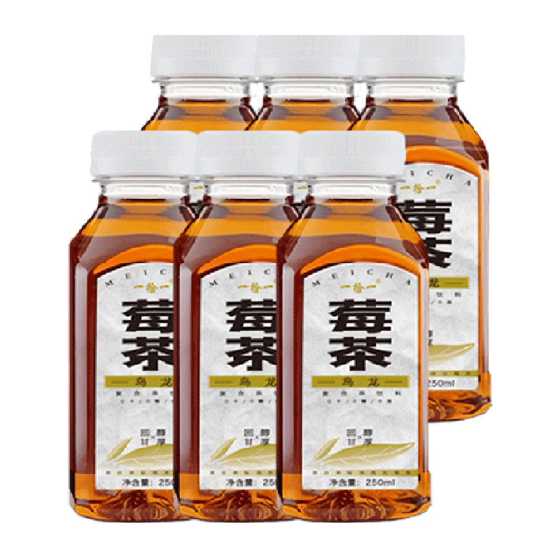 喵满分 莓茶乌龙复合茶饮料 250mL*6瓶 ￥8.45