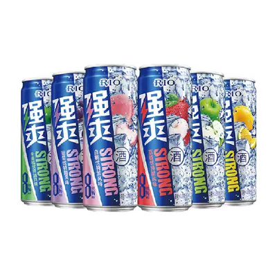 88VIP，需首购:RIO/锐澳 强爽系列 6口味8度 330ml*6罐 30元（返5猫超卡）