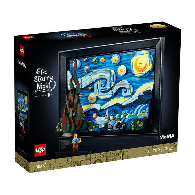 LEGO 乐高 21333星月夜文森特梵高Ideas壁画积木模型装饰 882.55元（需用券）