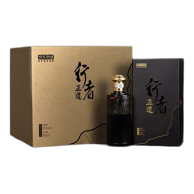 移动端、京东百亿补贴：京东京造 正道行者 53%vol 酱香型白酒 500ml*6瓶 899元