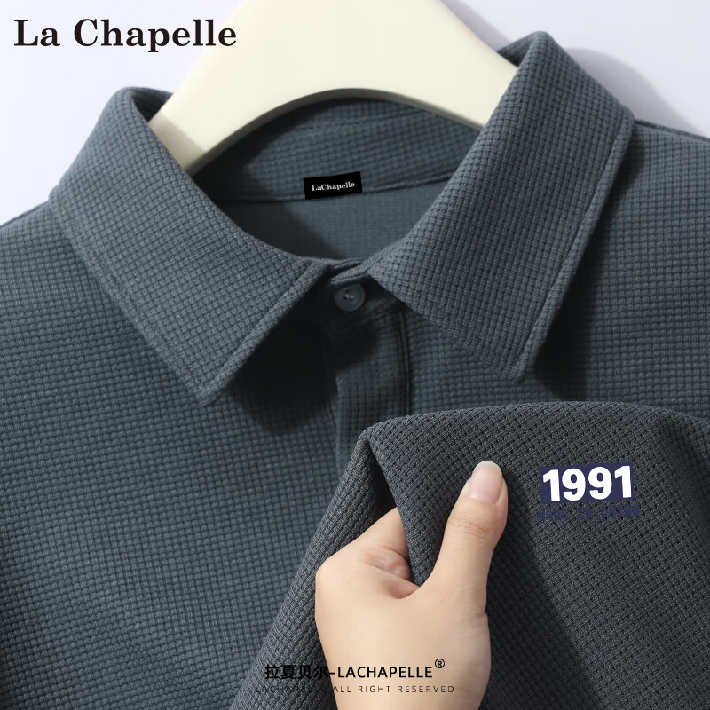 PLUS会员：La Chapelle 拉夏贝尔 男士短袖polo衫 DCX14999*2件 79.2元（合39.6元/件）