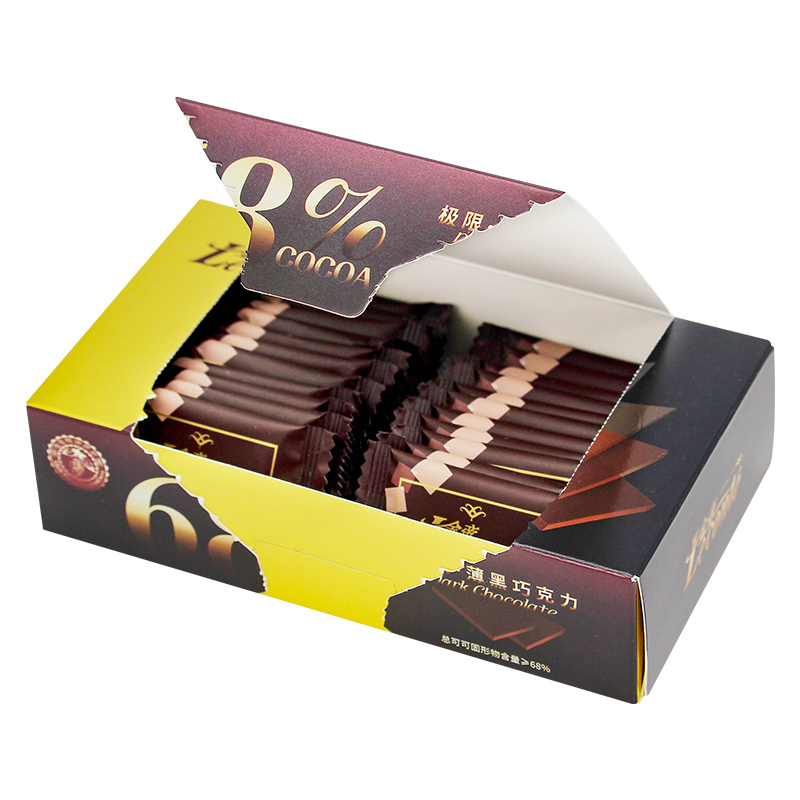 爆卖年货：Le conté 金帝 纯黑68%巧克力薄片 100g 9.95元包邮（买1送1，共19.9元