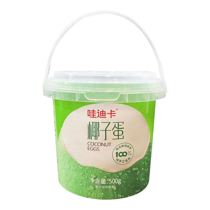 38节、plus会员:京鲜生哇迪卡 泰国椰子蛋2个装/箱 单果500g/个*2件 62.1元包邮