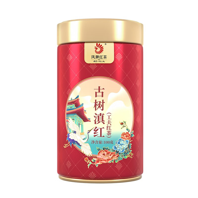 凤牌 云南凤庆 滇红茶 2023年 特级 浓香型 工夫红茶 古树滇红 100g 88元（需用