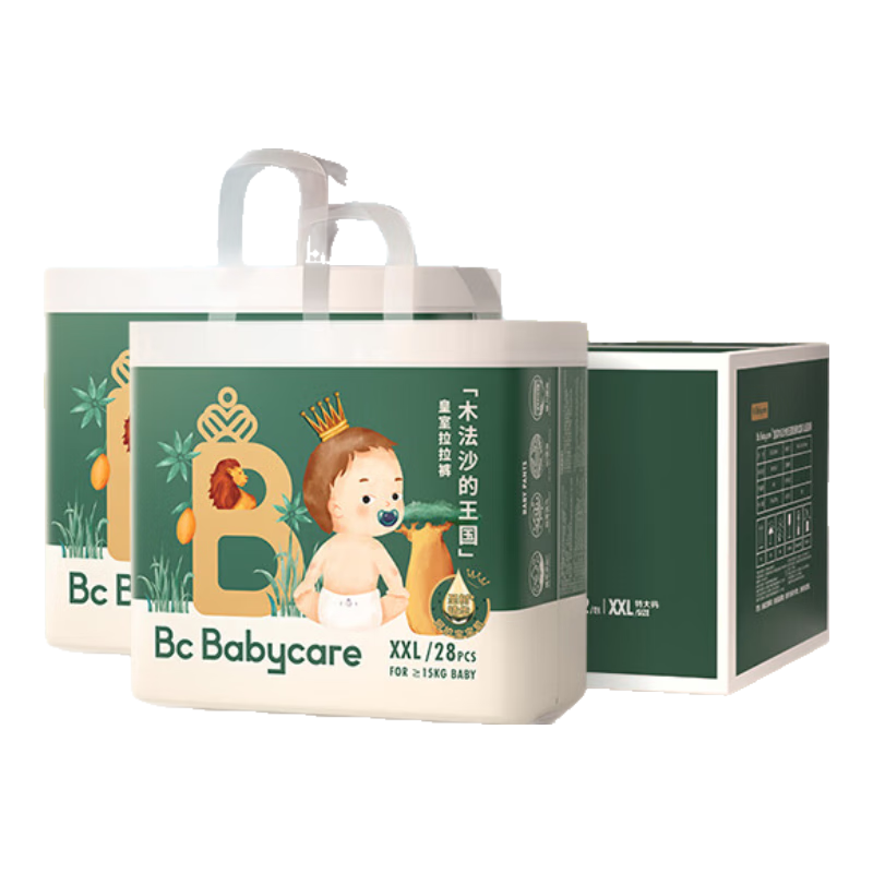 babycare【品牌直供 安心品质】 皇室木法沙的王国拉拉裤尿不湿成长裤新升级箱装XXL56片(大于等于15kg) 234.1元(合78.03元/件)