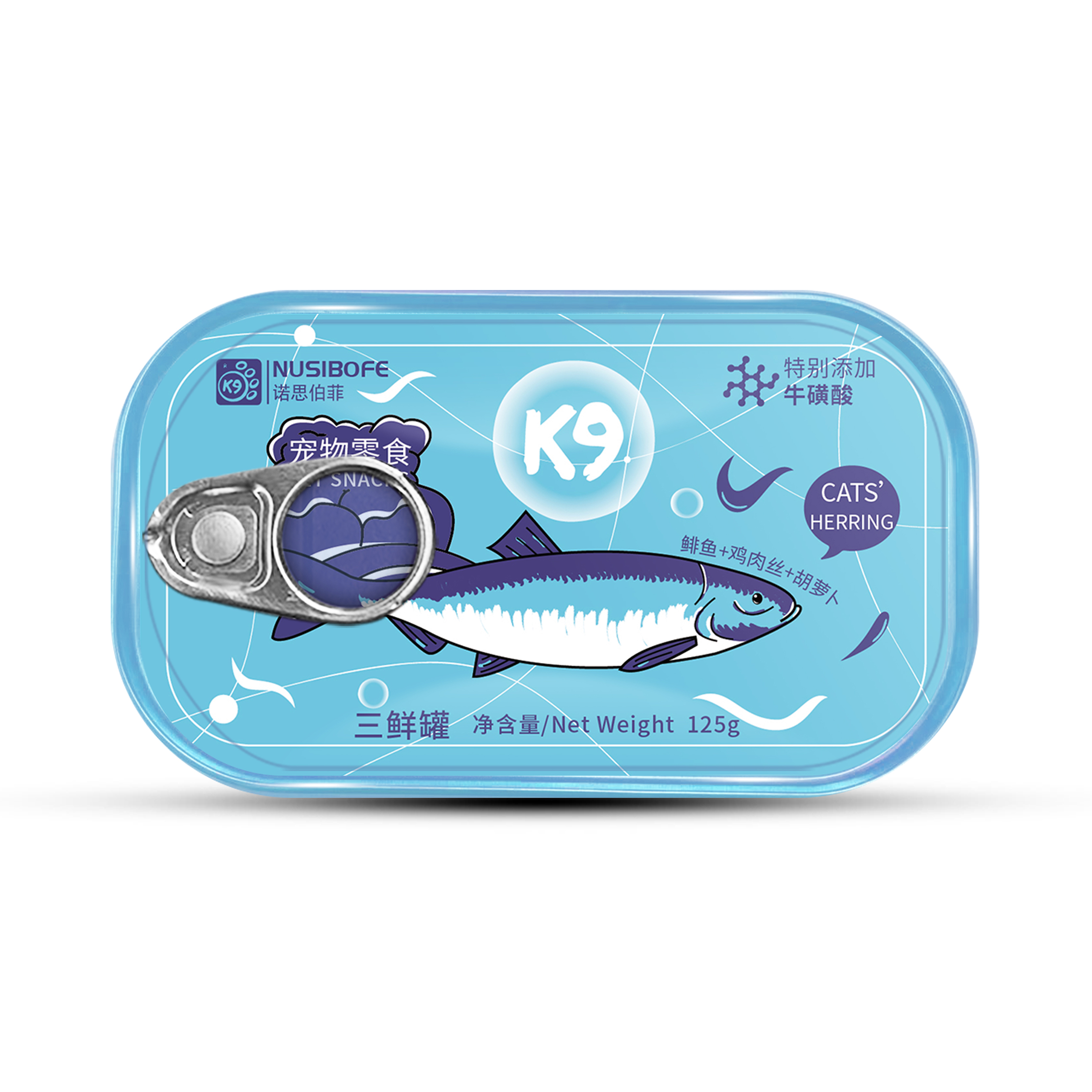 K9 临期捡漏】猫罐头鱼肉三鲜罐 125g/罐*6 12.8元（需用券）