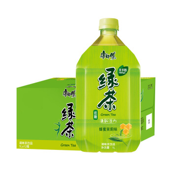 康师傅 蜂蜜茉莉味绿茶 1L*12瓶 47.98元