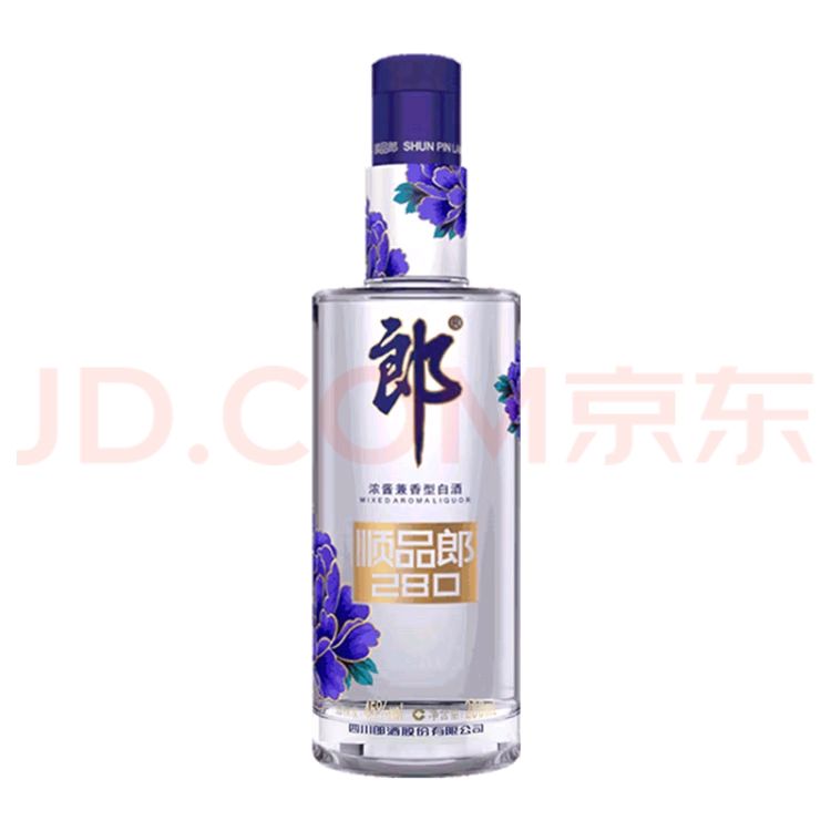 LANGJIU 郎酒 顺品郎蓝顺 浓酱兼香型白酒 45度280ml 单瓶装 9.9元