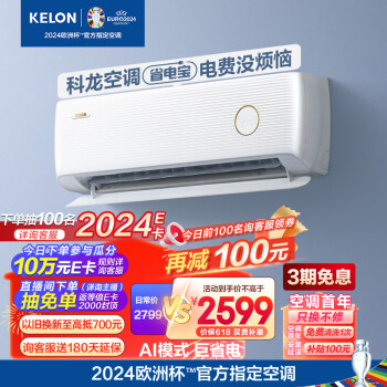 KELON 科龙 AI巨省电 KFR-46GW/LV1-X1 空调 2匹 新一级能效 2348.6元（需用券）