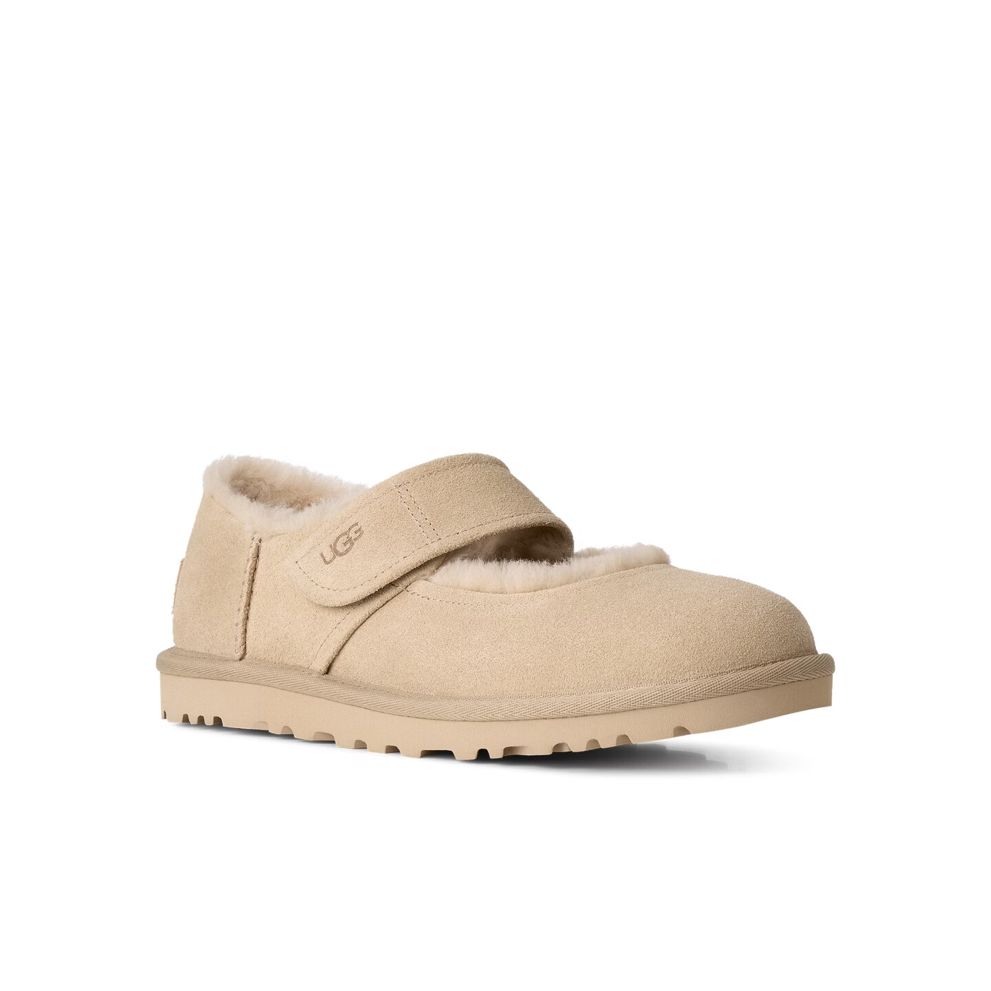 UGG 秋季新款女士舒适轻便时尚圆头魔术贴休闲玛丽珍便鞋 1184232 MDSD | 芥菜