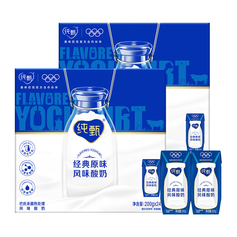 88VIP：蒙牛 纯甄常温风味酸奶200g*24盒*2提 111.06元