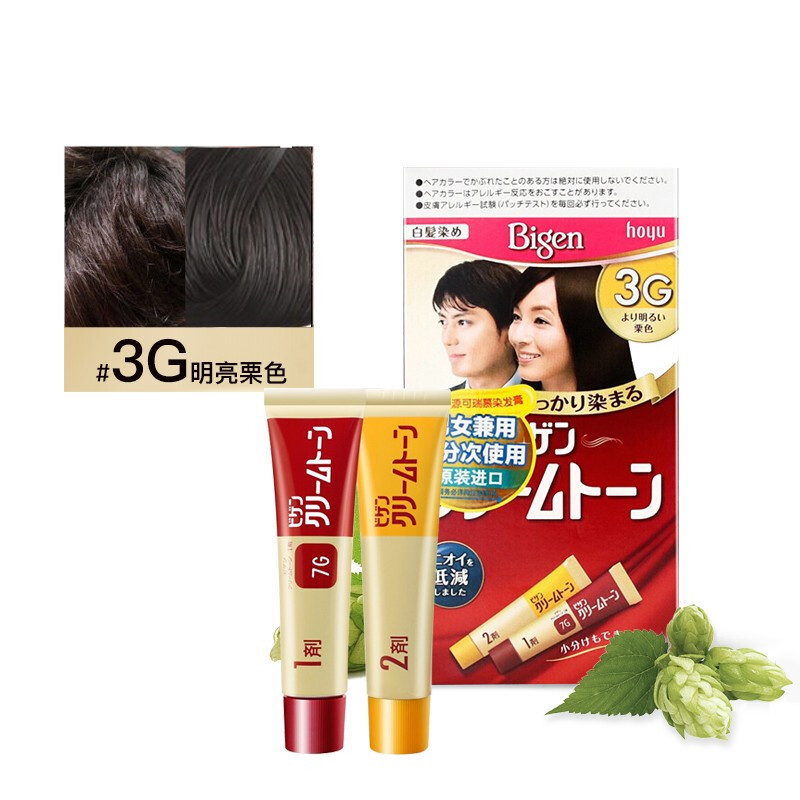 美源 白發專用可瑞幕染發膏 #3G明亮栗色 1盒 21.5元