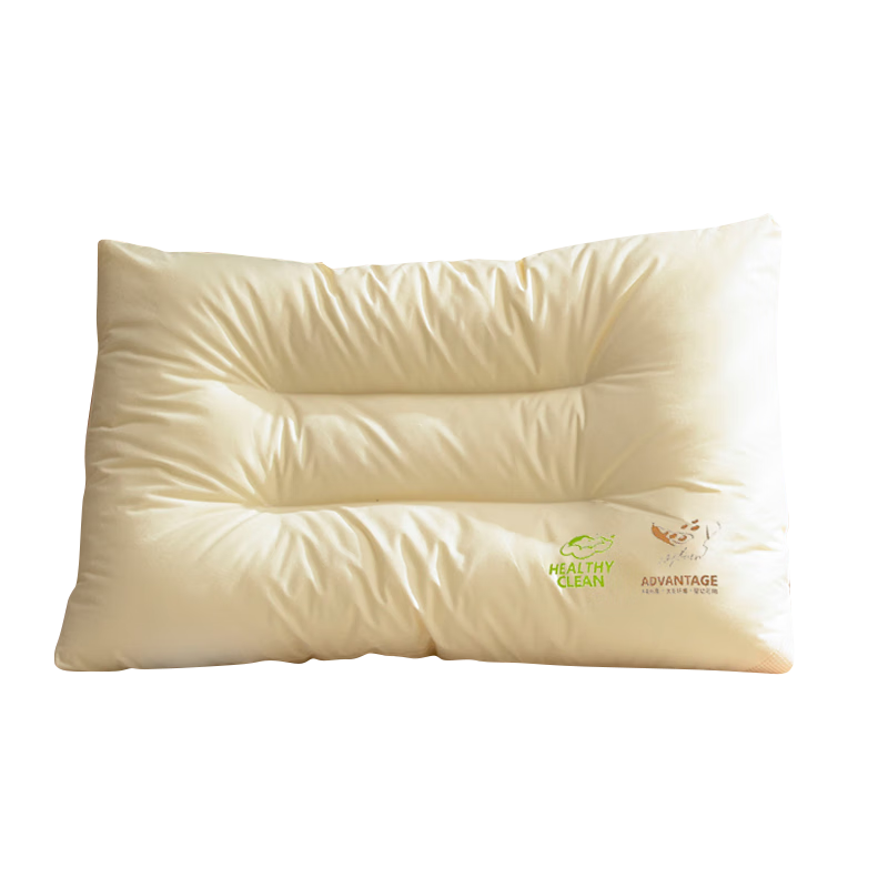 名创优品（MINISO）抑菌纤维枕头枕芯单只装 45×70cm米色 19.44元包邮