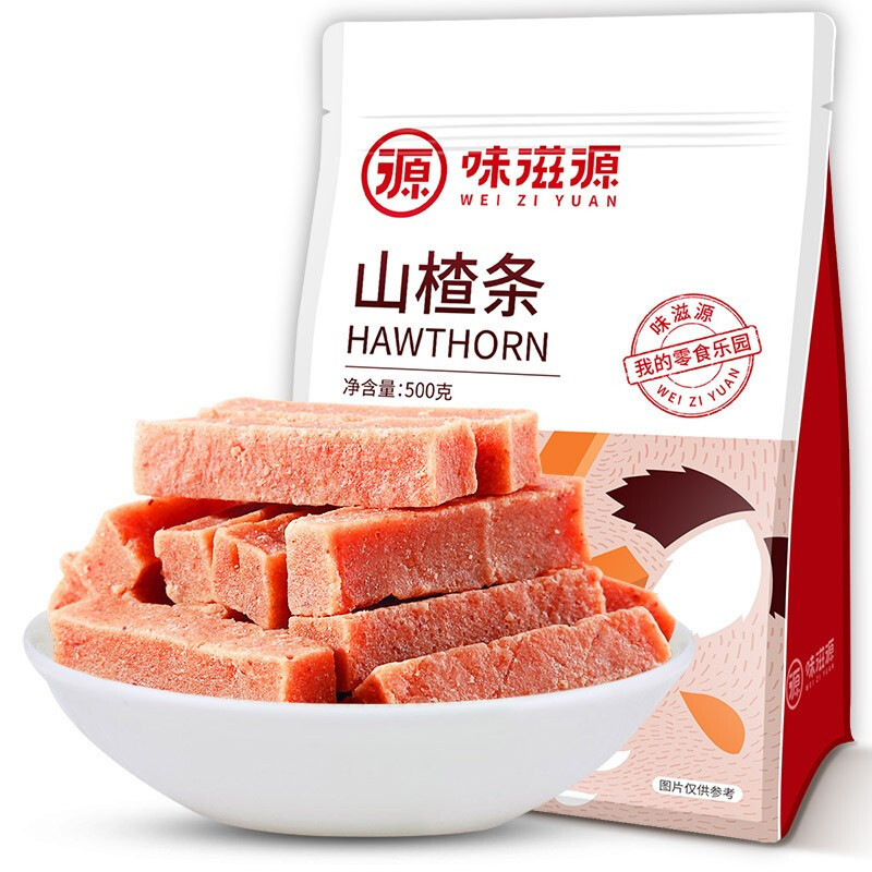 味滋源 山楂条 500g 4.53元